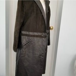 Suede and Leather Coat